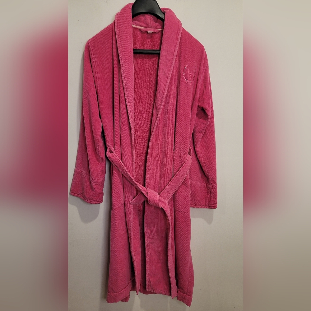 Vintage‎ Victoria's Secret Robe Terrycloth Y2K Cotton Size Small House Coat 00s